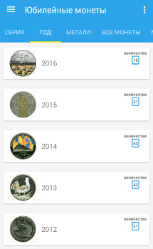app_ru Каталог монет Украины от Anu.net.ua. Лето 2016